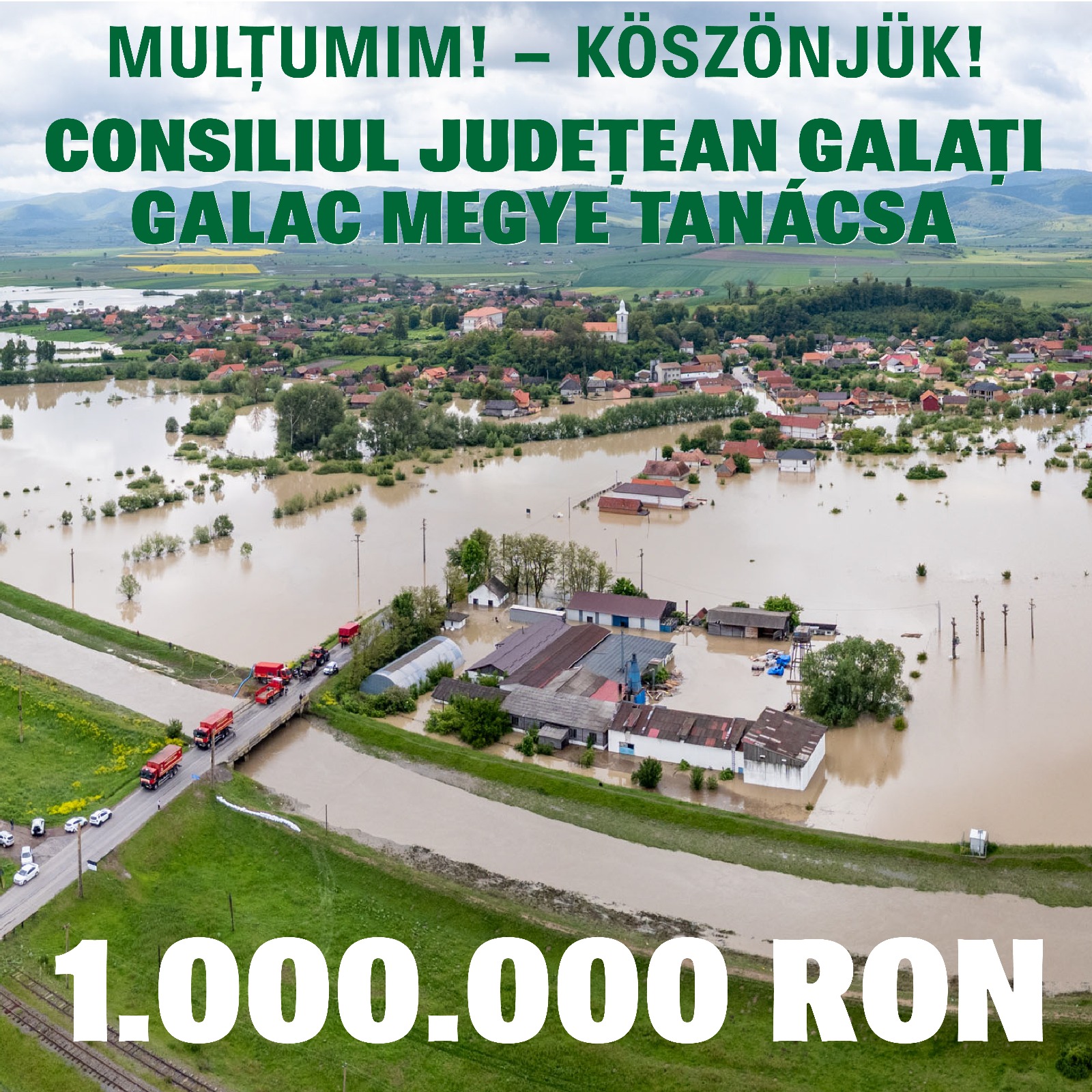 1 millió lej gyorssegély